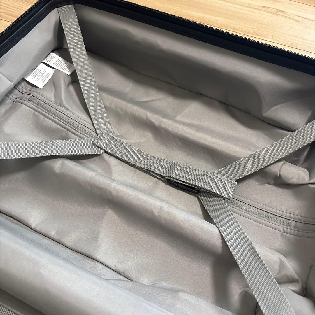 【無印良品】バーを自由に調節できる ハードキャリーケース 36L ブラック 鍵2