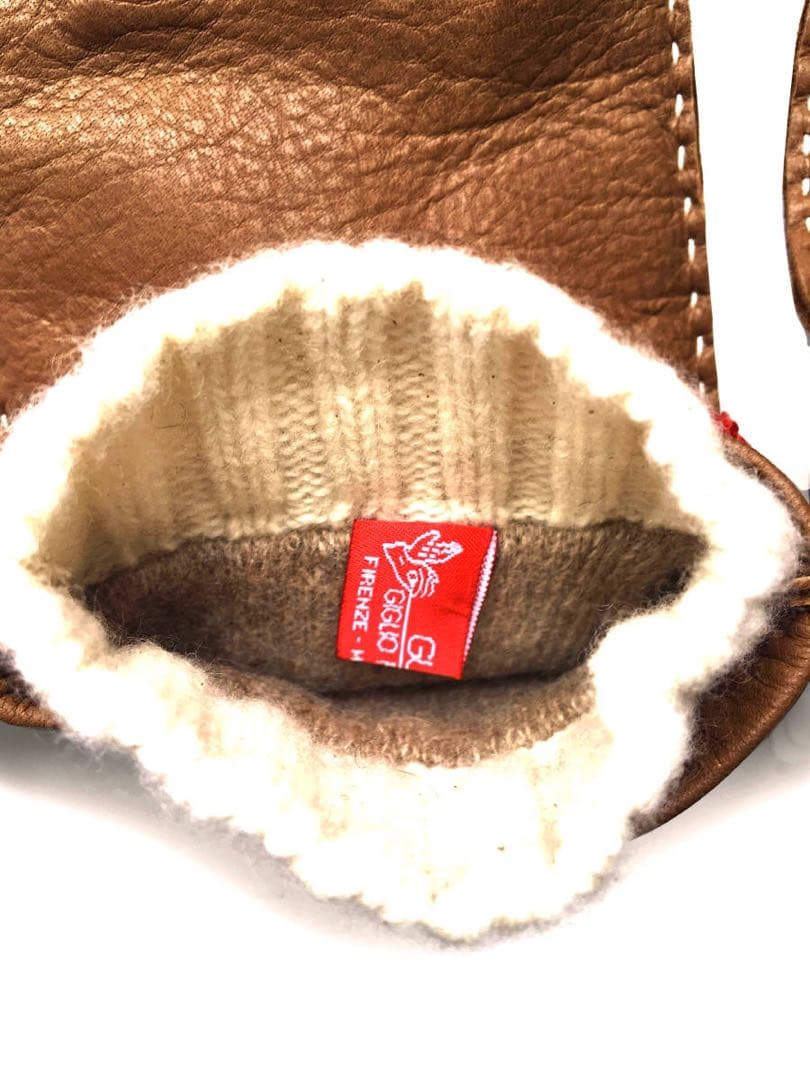 新品 グアンティジリオフィオレンティーノ 8 グローブ 手袋 ディアスキン 鹿革