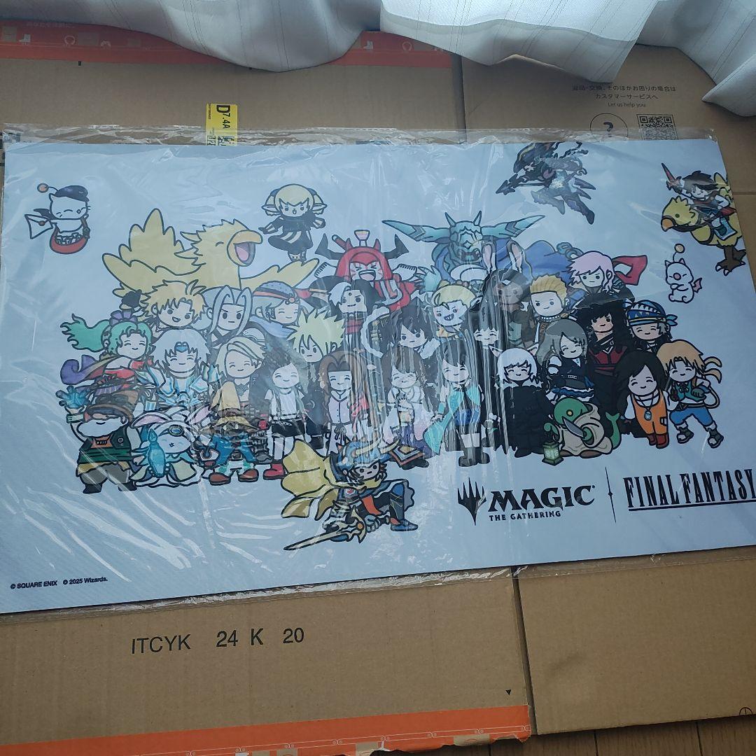 mtg プレイマット　ファイナルファンタジー　ちびキャラ