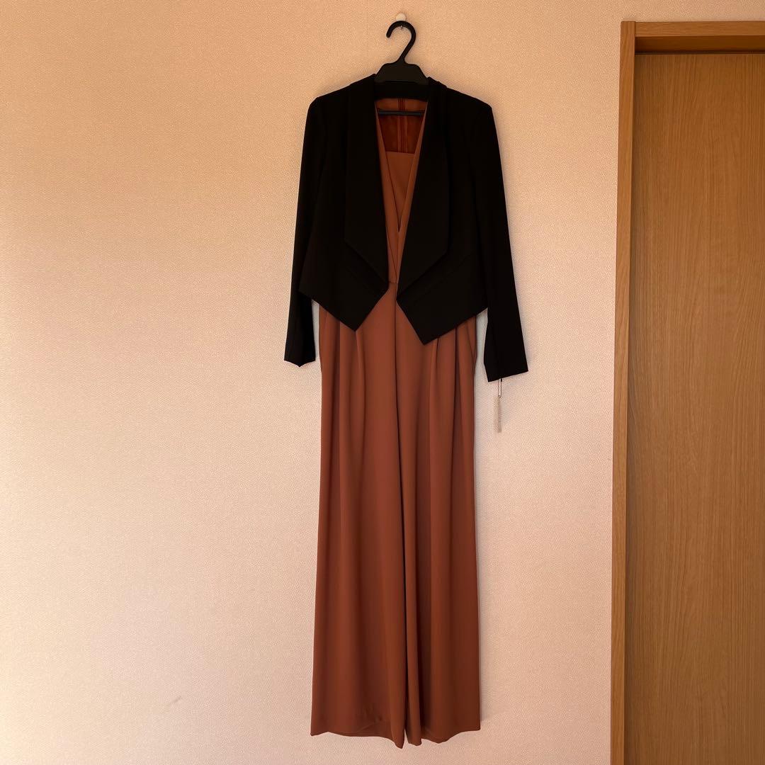 パンツドレス　結婚式　パーティー　同窓会　ドレス　ベルト付き！