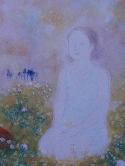 井上 耐子【ラスコーのかおり】希少画集画、状態良好、新品高級額装付