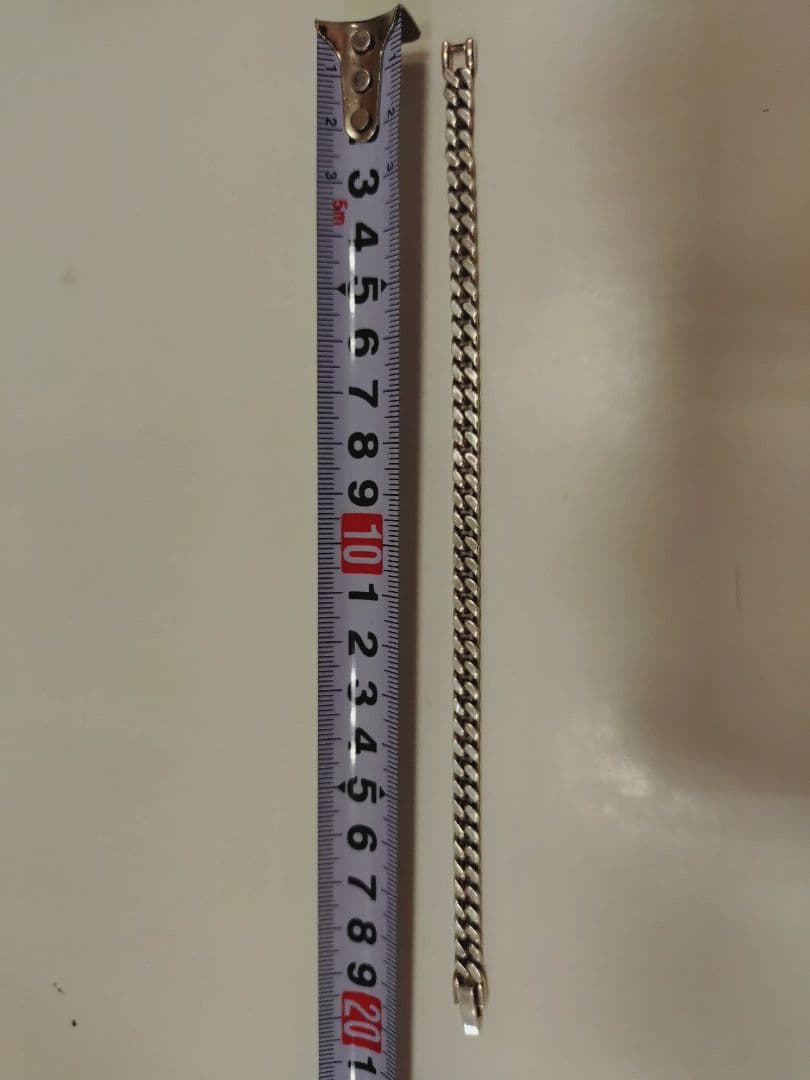 シルバー 925チェーン 喜平 ブレスレット 約20cm