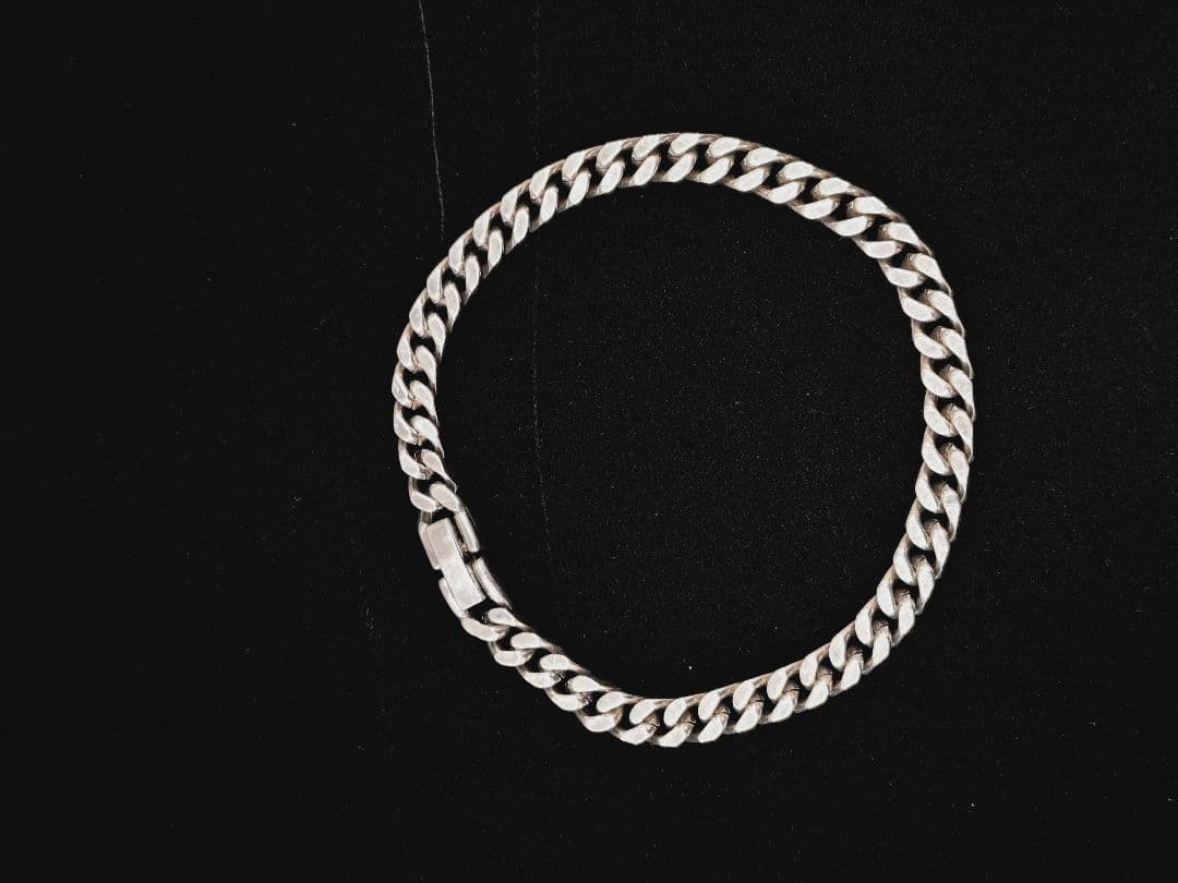 シルバー 925チェーン 喜平 ブレスレット 約20cm