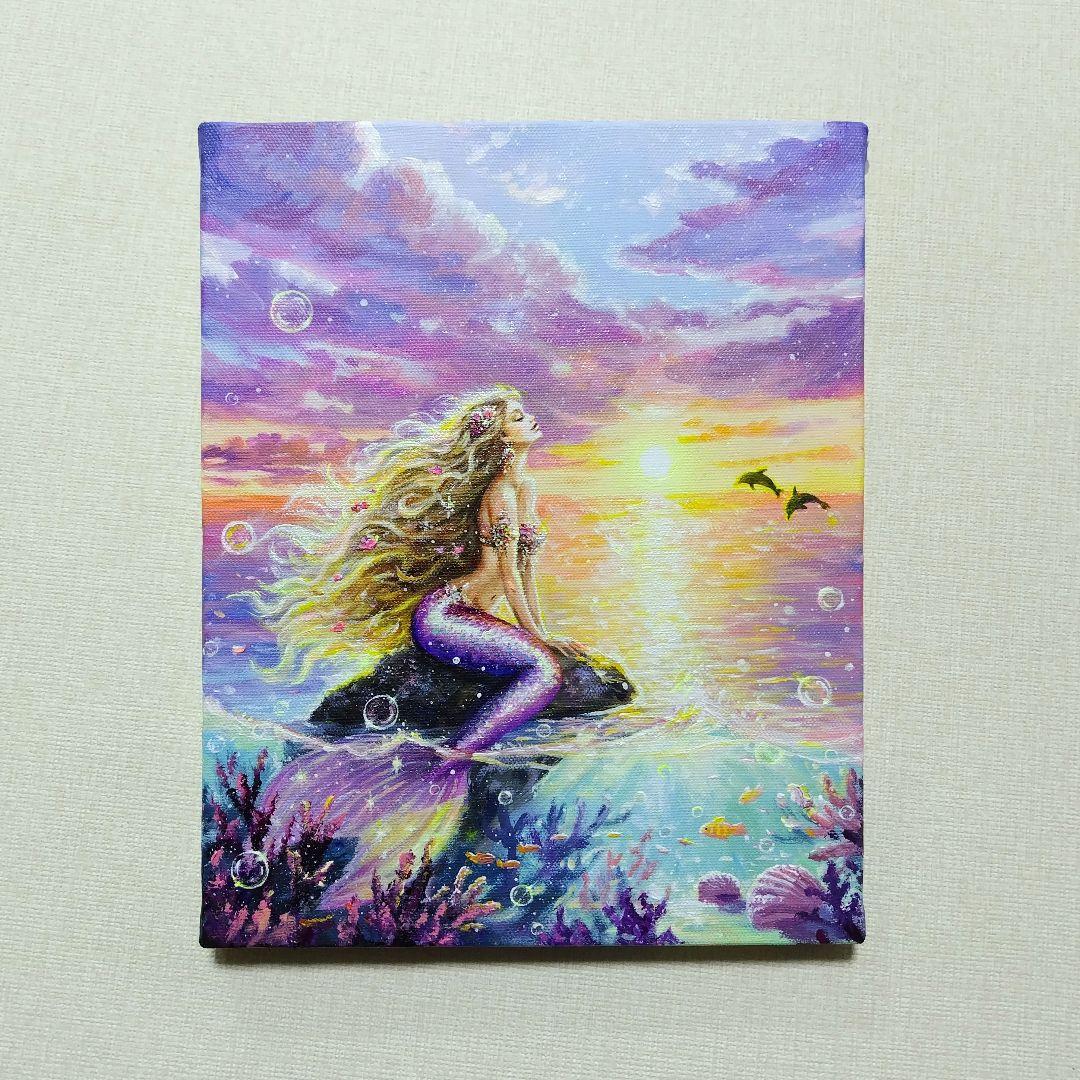 マ*Y様 【陽を浴びて】アクリル画 F3 風景画 絵画