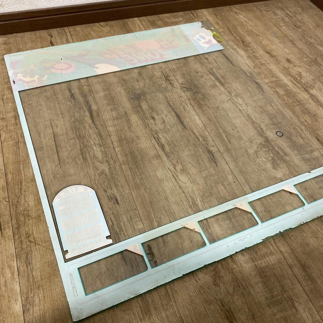 ID:8459 昭和レトロ　ゲーム筐体パネル　当時物