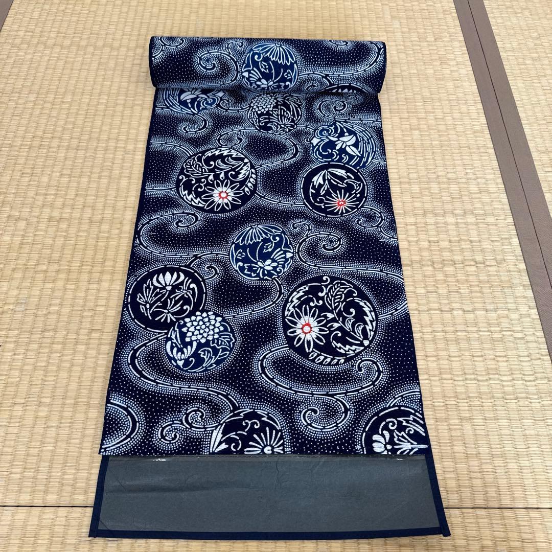 高級手芸　綿絽　本染ゆかた反物