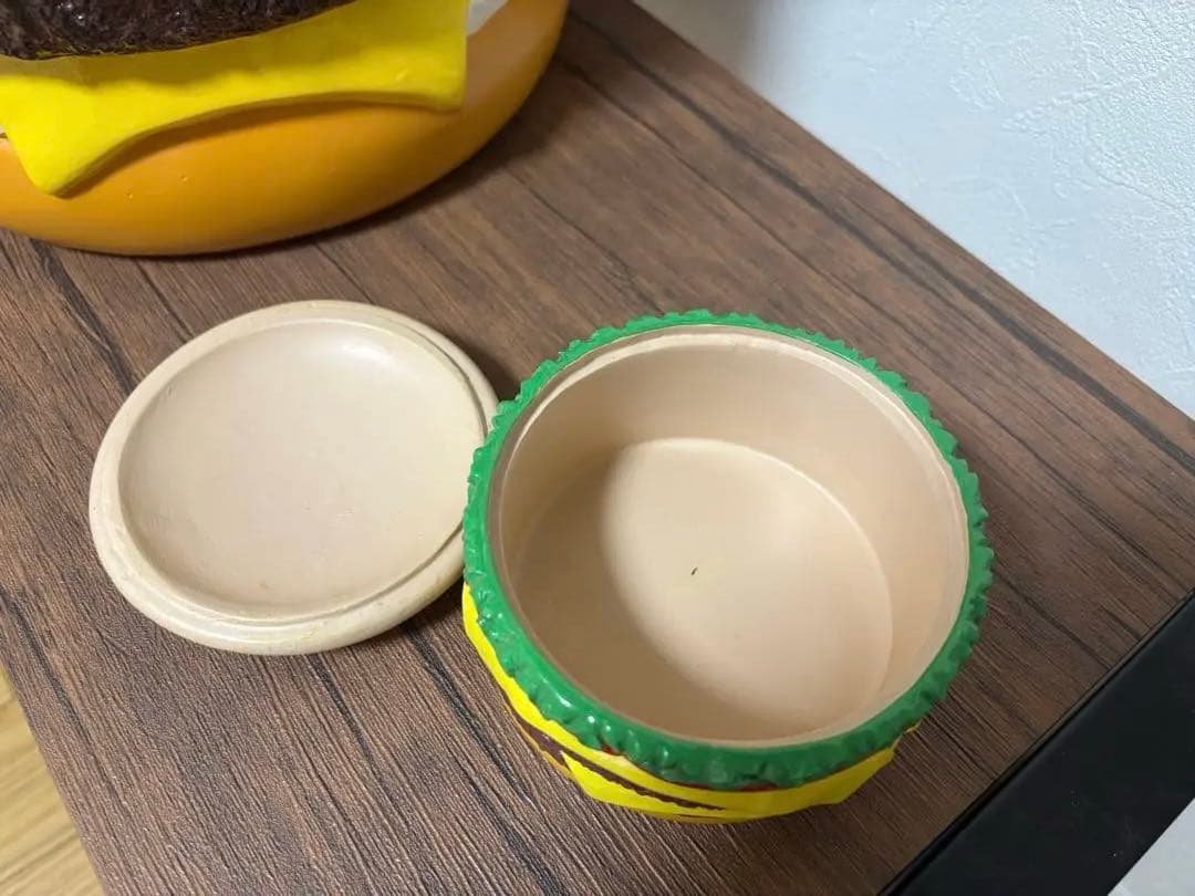 ハンバーガー　スツール　小物入れ　イースね　チェア　2点セット　アメリカン雑貨