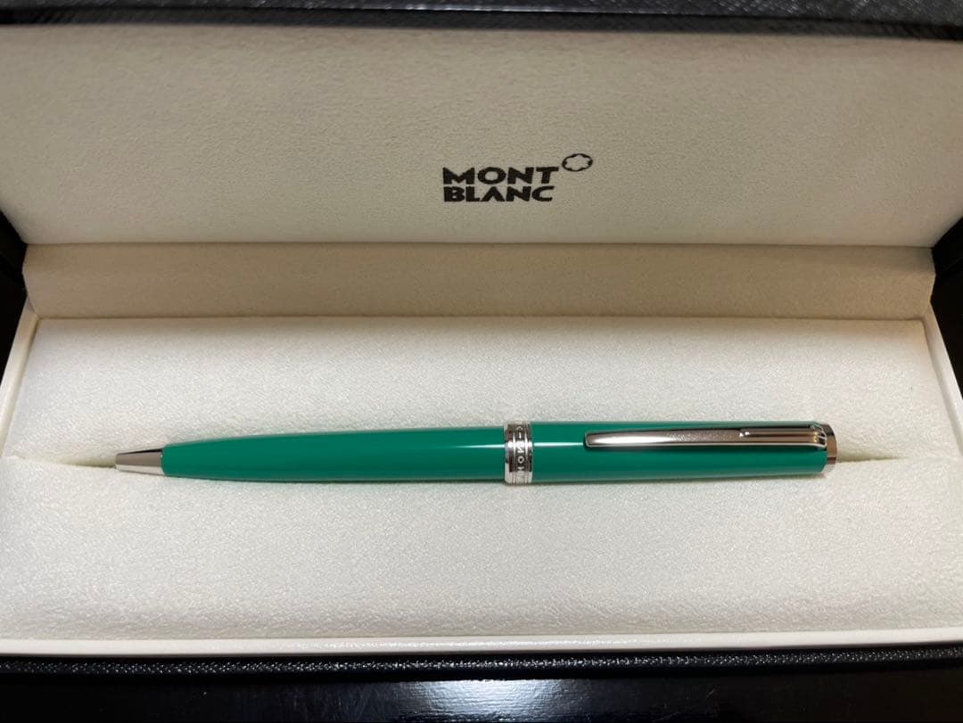 MONT BLANC ボールペン 専用ケース付き エメラルドグリーン