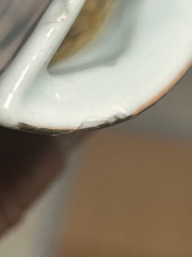 中国　清時代　粉彩人物紋壁瓶　送料込み1213