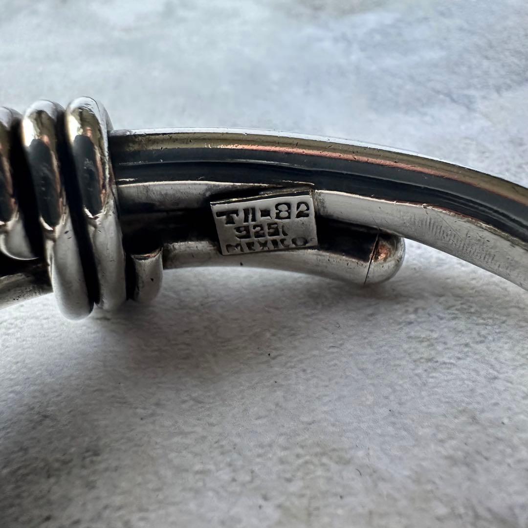 ヴィンテージ ヘビーモダニストブレスレット シルバー925 メキシコ製