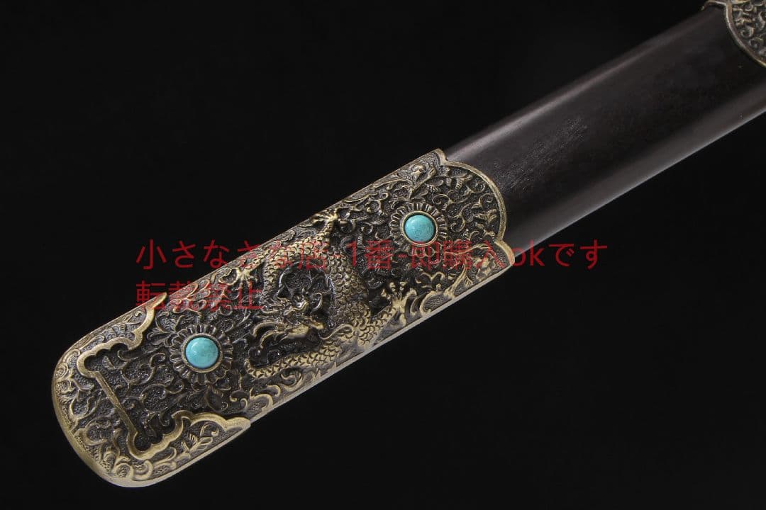 キリン唐横刀二級黒檀模様鋼 古兵器 武具 刀装具 日本刀 模造刀 居合刀