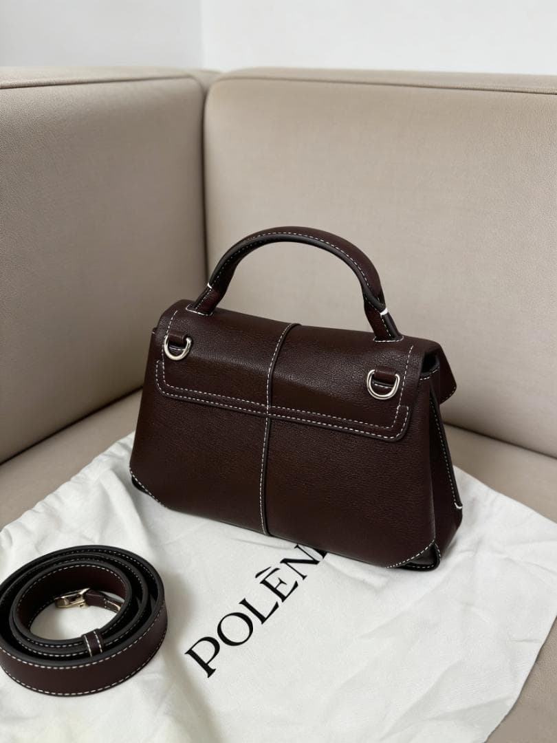 POLÈNE Mokki Mini エボニー 2WAY バッグ