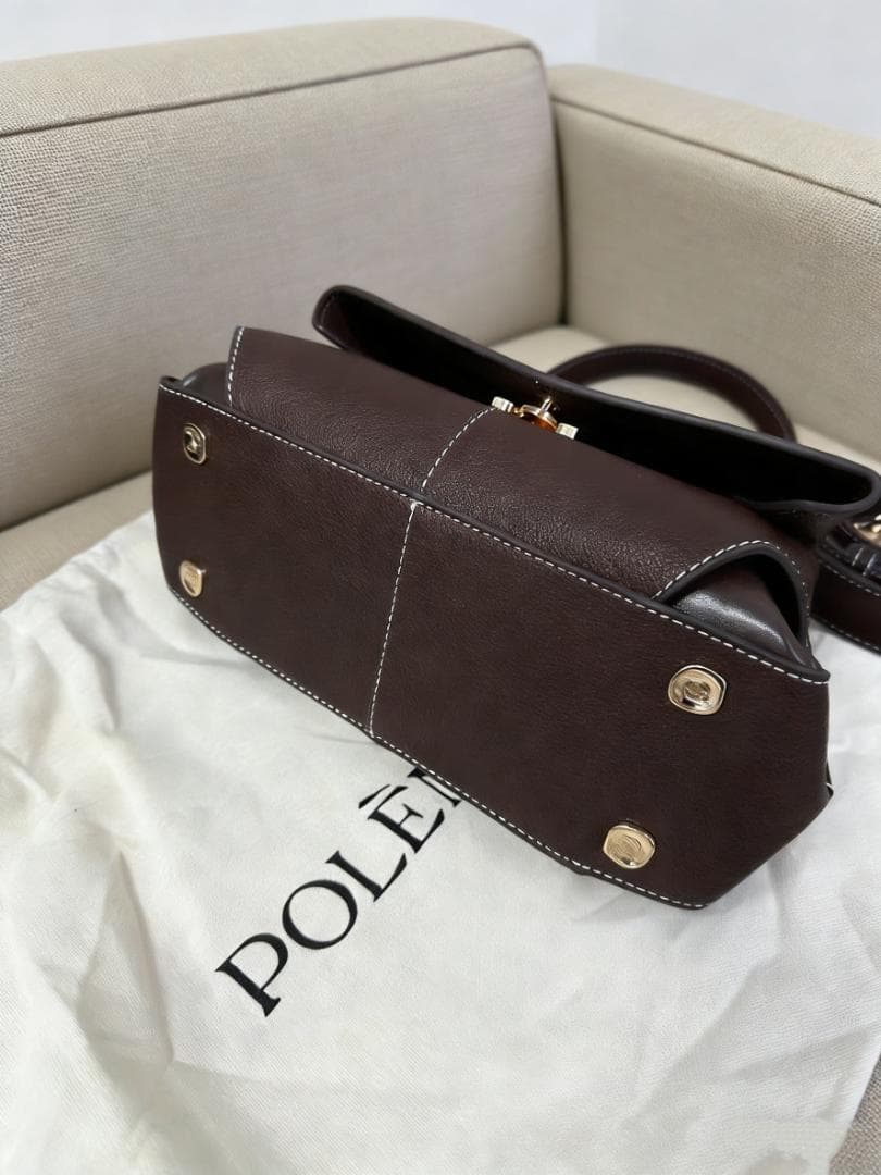 POLÈNE Mokki Mini エボニー 2WAY バッグ