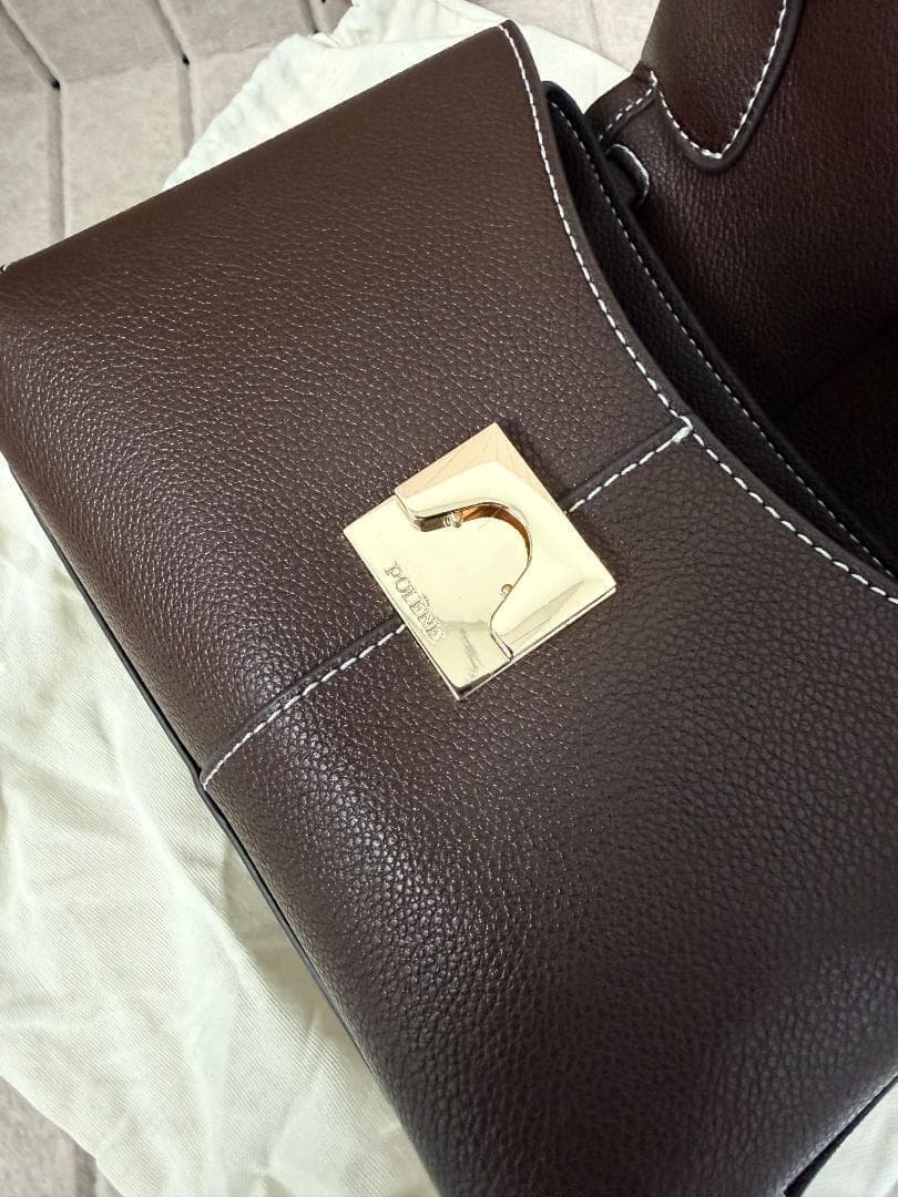 POLÈNE Mokki Mini エボニー 2WAY バッグ