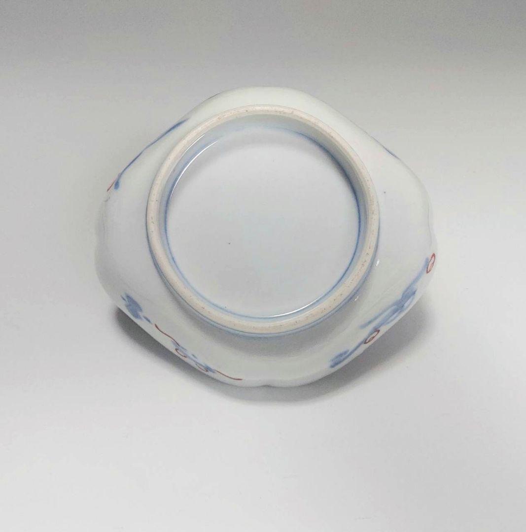 24-1261 古伊万里色絵金彩　変形皿