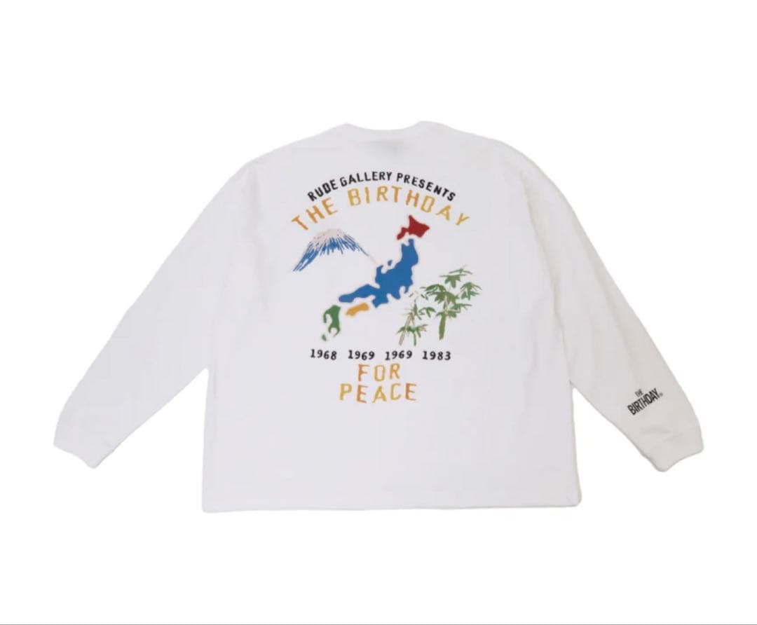 トップス THE BIRTHDAY 20ANV JAPAN MAP (WHITE)