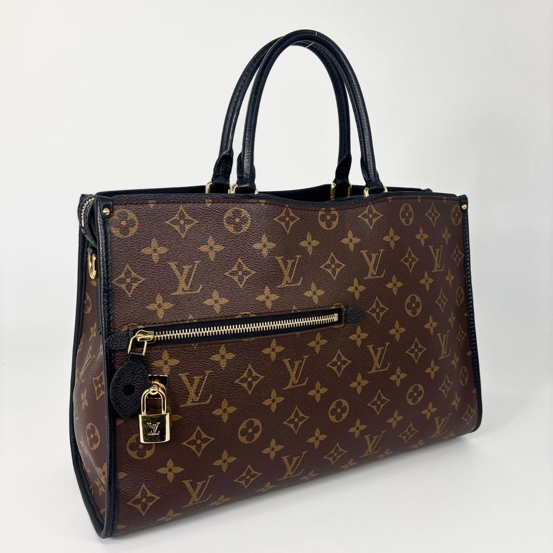 新品同様 ルイヴィトン ポパンクールMM モノグラム マカサー ハンドバッグ