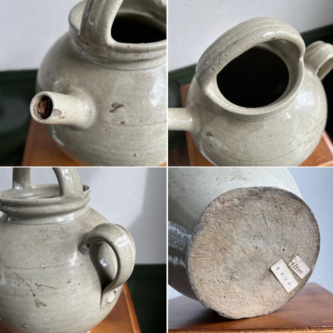 k873 西洋骨董 大きな水差しの様な花瓶/フラワーベース コルク栓詰まり