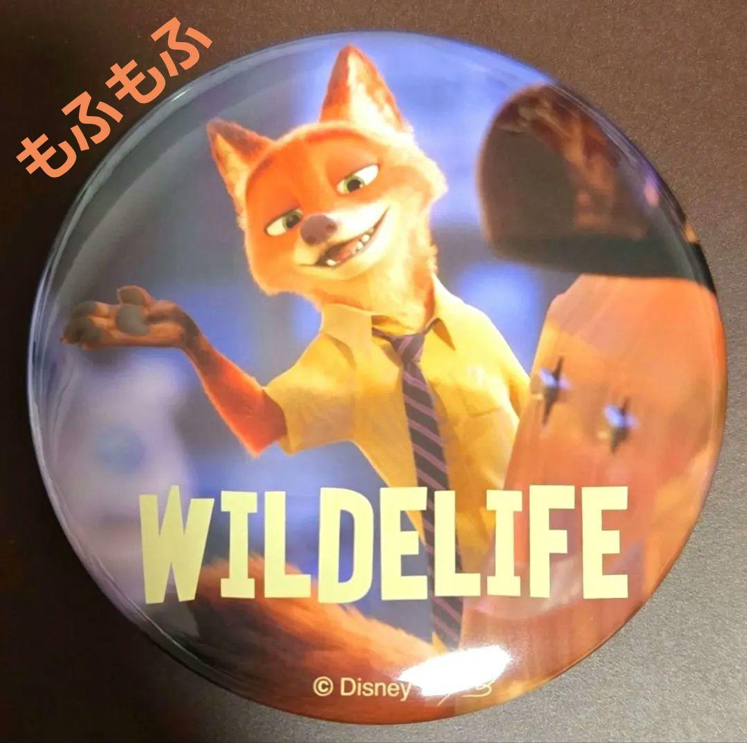 大型 レア ズートピア ニック スタンド付き缶バッジ 希少品