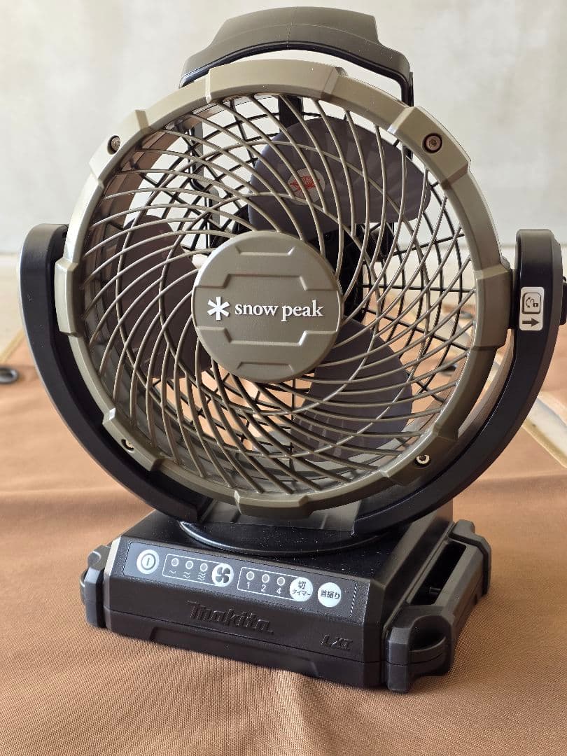  peak 扇風機 マキタ純正バッテリー+充電器付