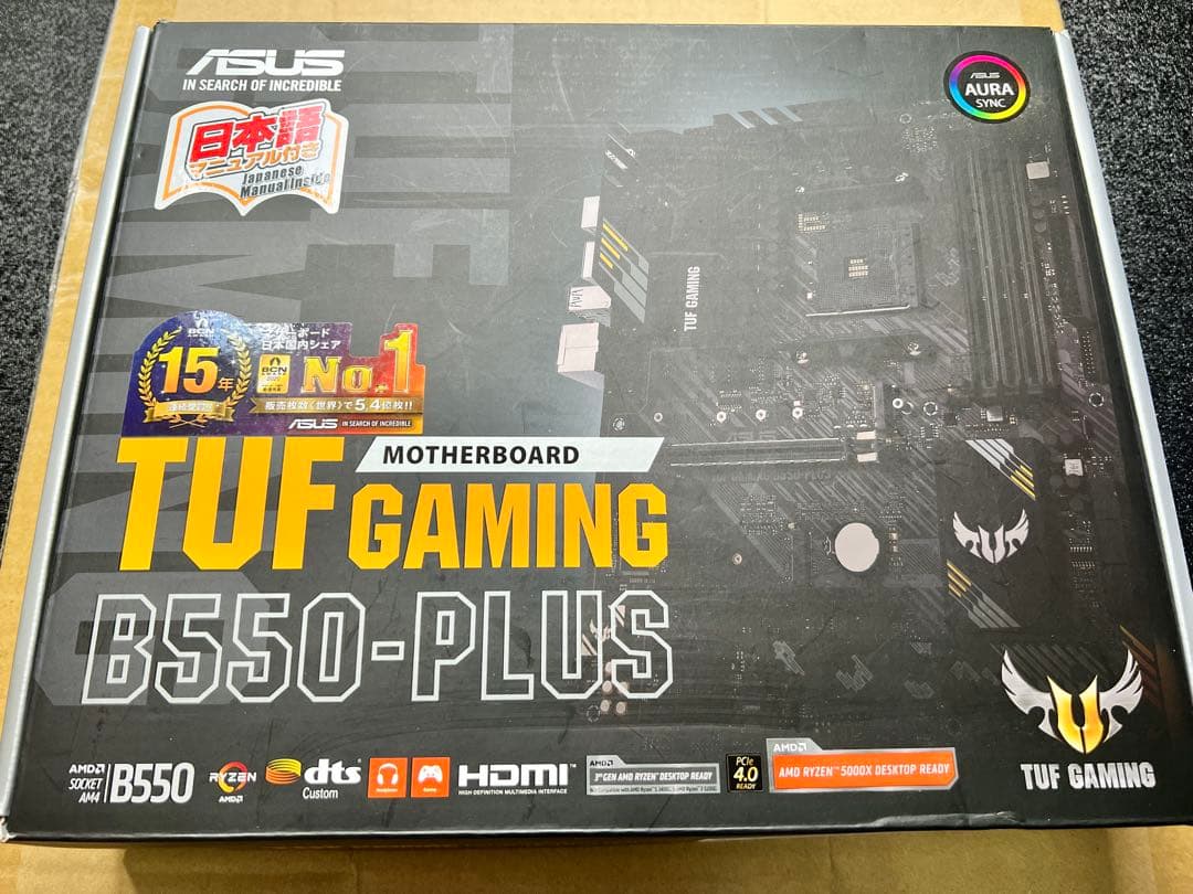 マザーボード ASUS TUF GAMING B550-PLUS AM4 箱付き