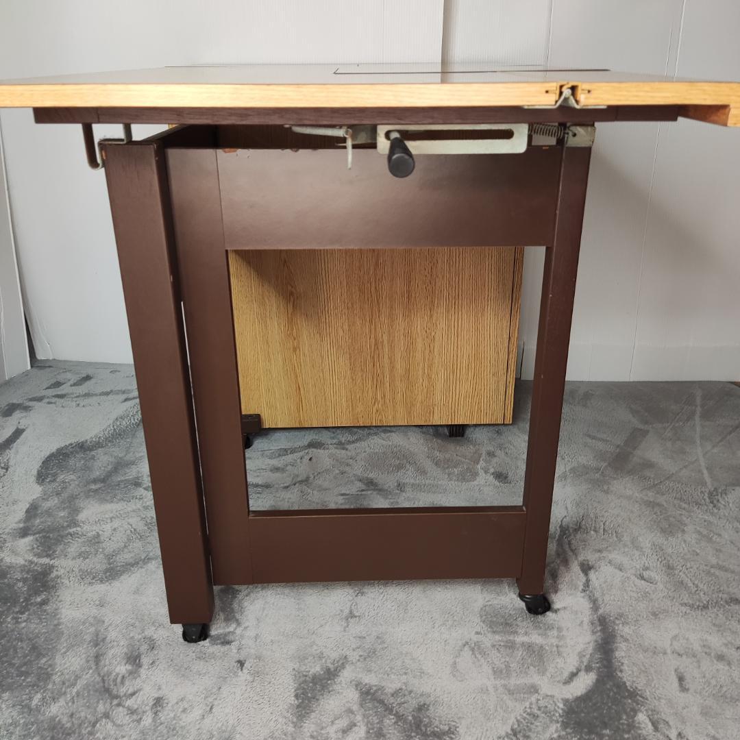 ブラザー工業　ミシン台　折りたたみ式 コンパクトキャビネット　昭和レトロ