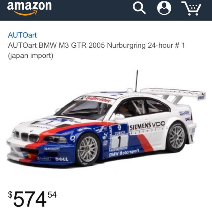 【希少品超レア】BMW M3 GTR 2005 1/10 スケール ラジコンカー