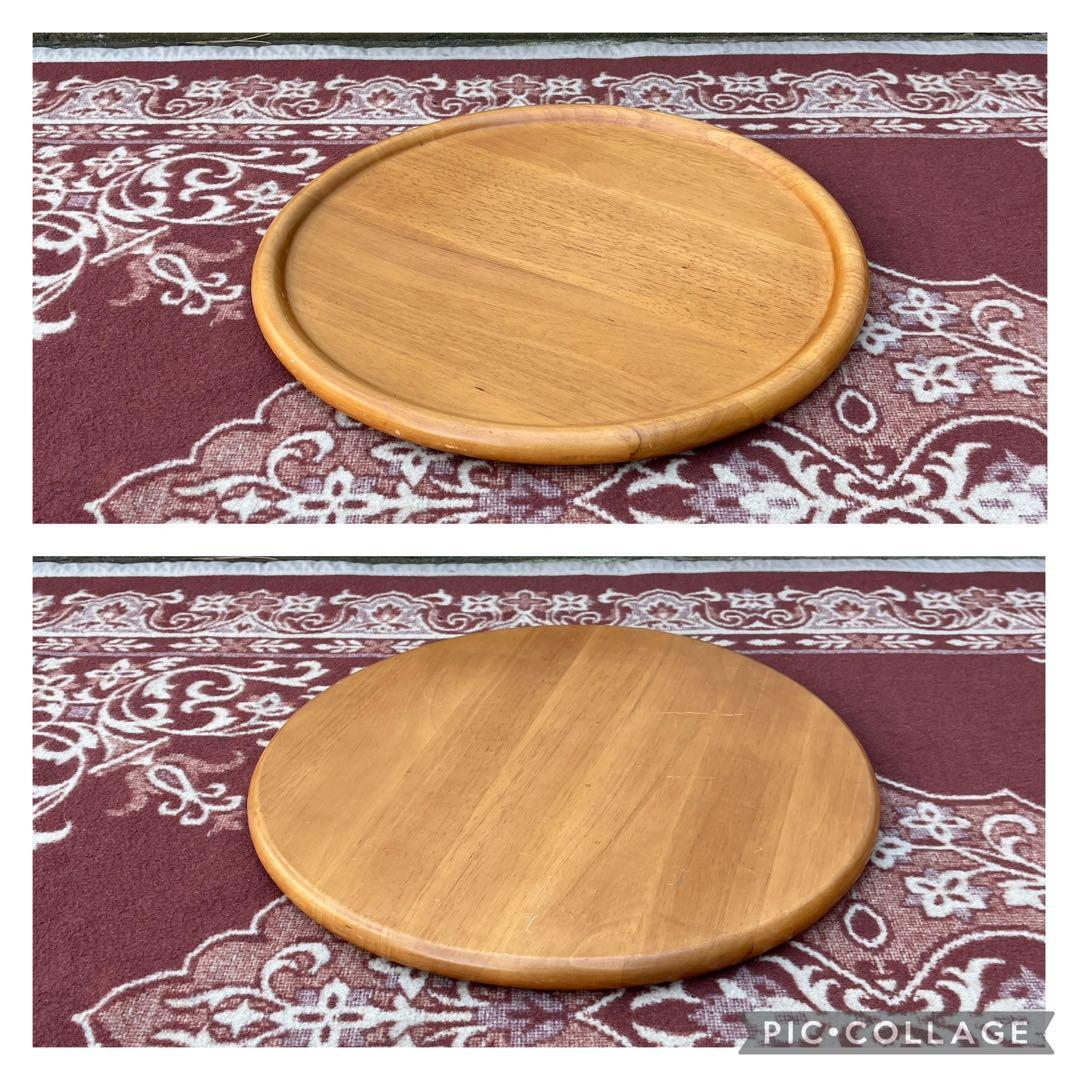 北欧デザイン 古家具◾️木製サイドテーブル キャスター付き ワゴン