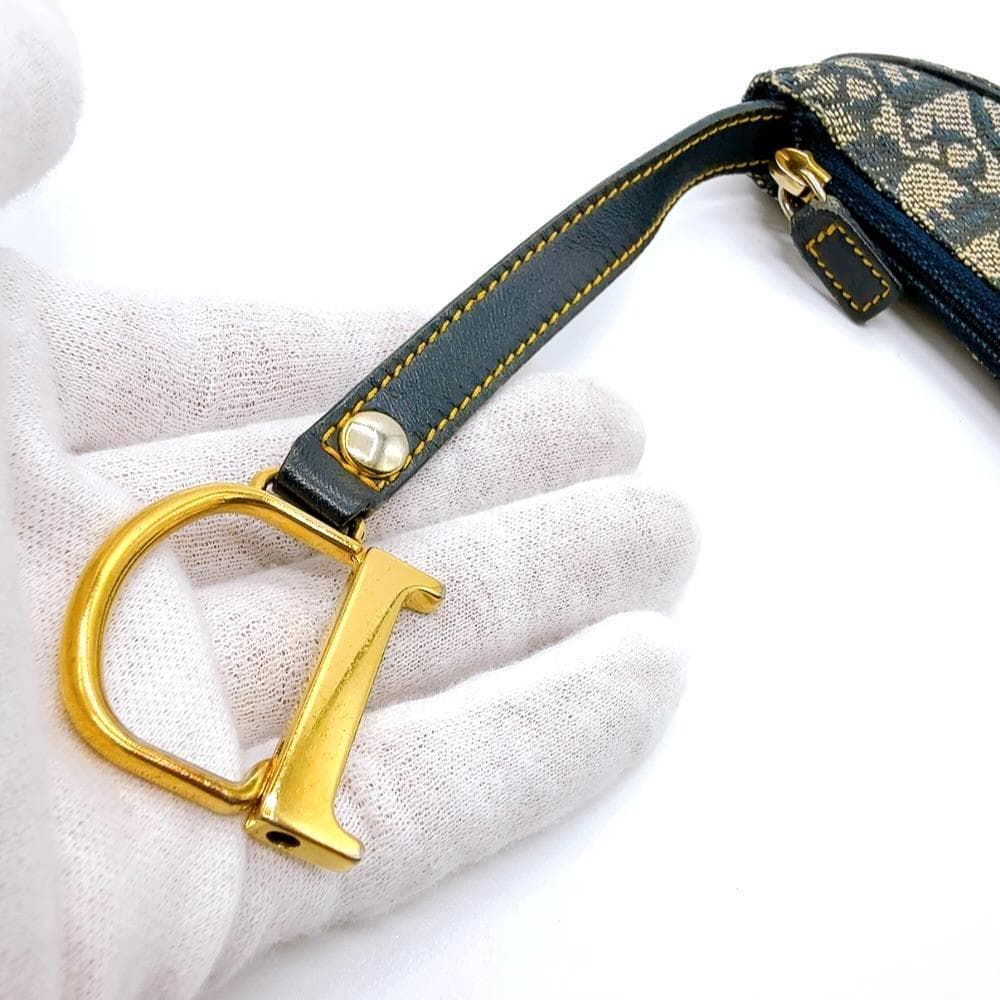 ◇クリスチャンディオール◇キャンバス×レザー/サドル/トロッター/ケース