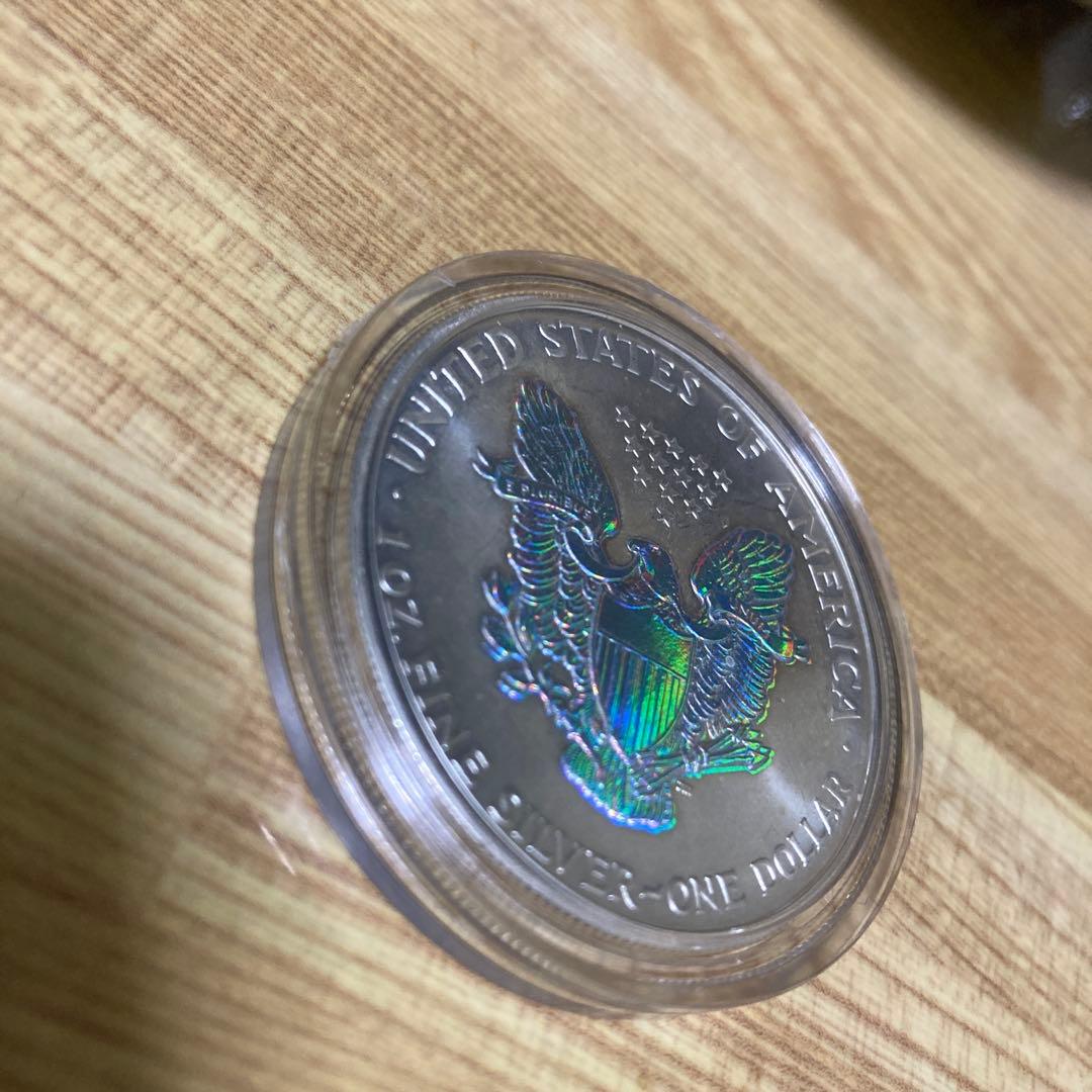 イーグル銀貨　ホログラム