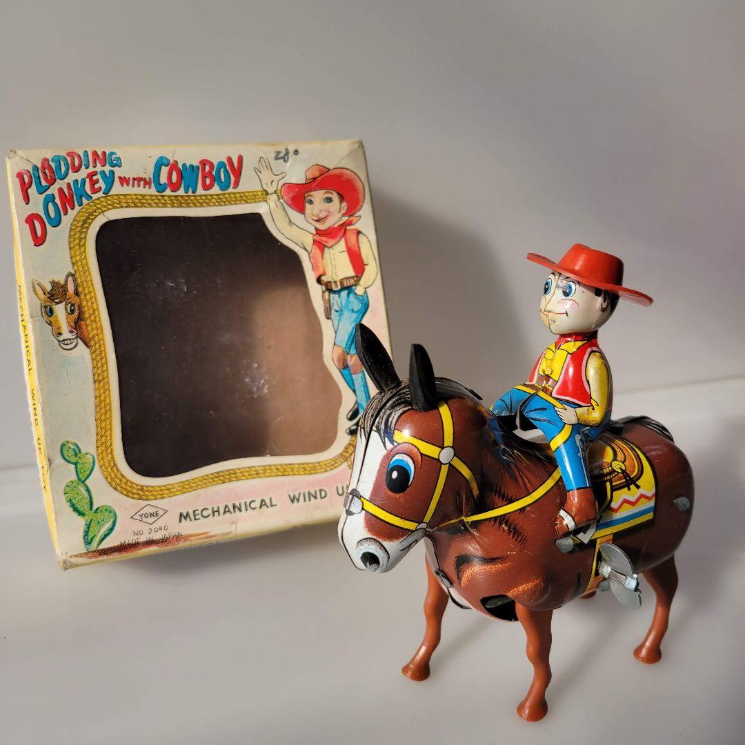 【日本製】　希少　1960年代　ブリキ　カウボーイ　ヴィンテージ