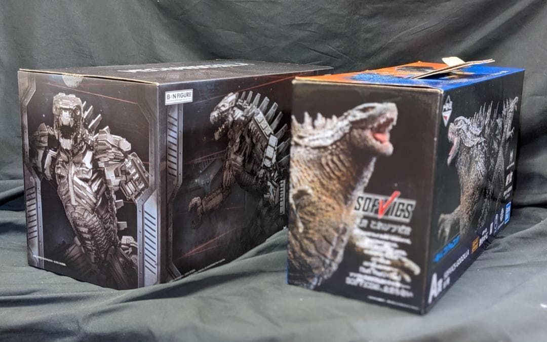 一番くじゴジラ＆メカゴジラ（バンプレスト）モンスターバース版 ソフビ２体セット
