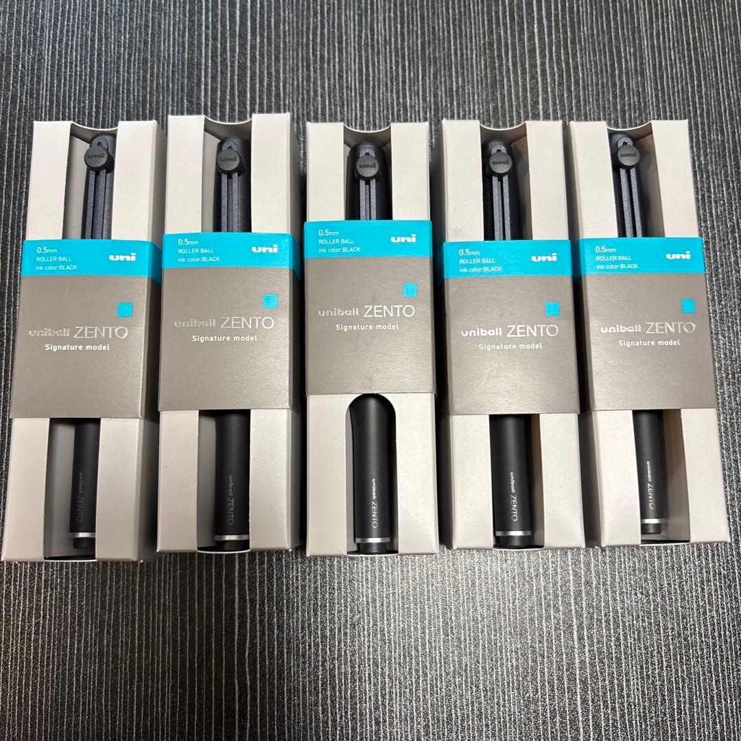 uniball ZENTOユニボールゼント シグネチャーモデルブラック5本セット