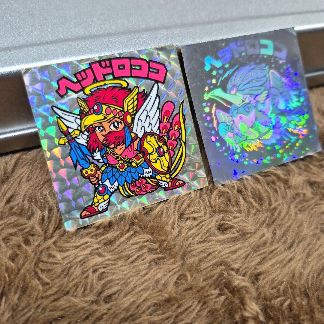 旧ビックリマンシール　第９弾ヘッド　ヘッドロココ　正扇　ホロ