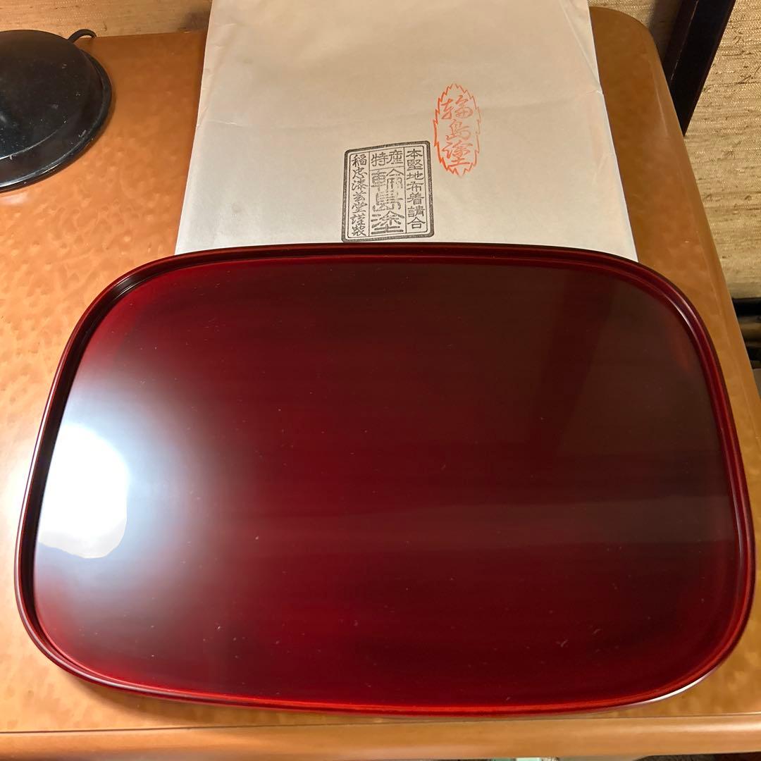 ワン太様　輪島塗　盆