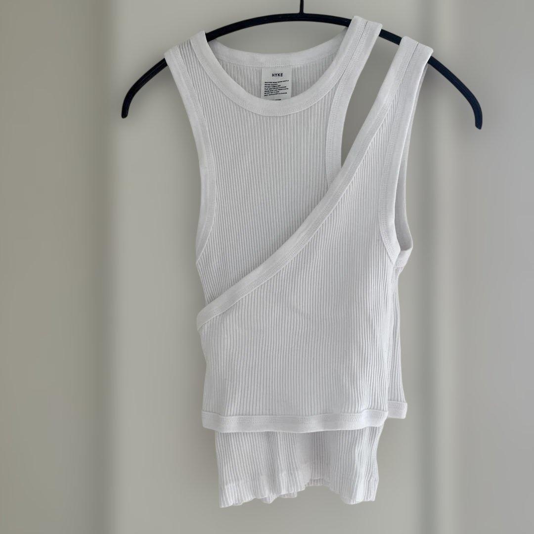 【HYKE】美品 DOUBLE SHOULDER TANK TOPタンクトップ