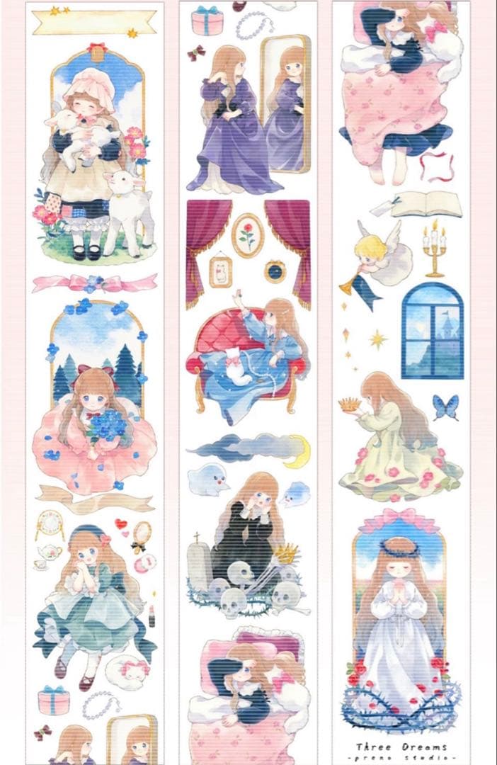 Three dreams 海外 マスキングテープ 人物 マステ 2670円