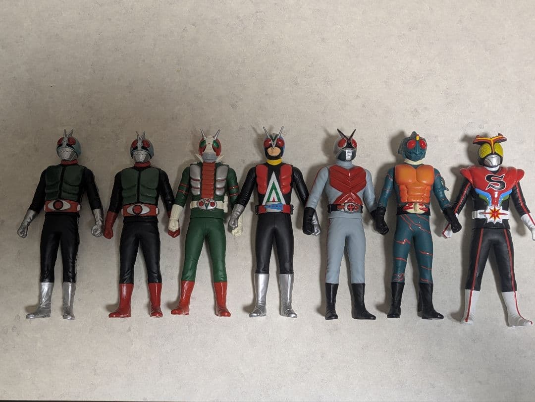 【レア まとめ売り】仮面ライダー ソフビ 栄光の７人ライダーセット