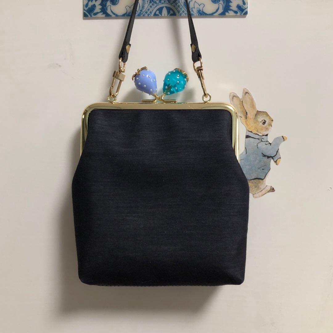 1883.ハンドメイド　12cmがま口ポーチ　フランシュリッペ