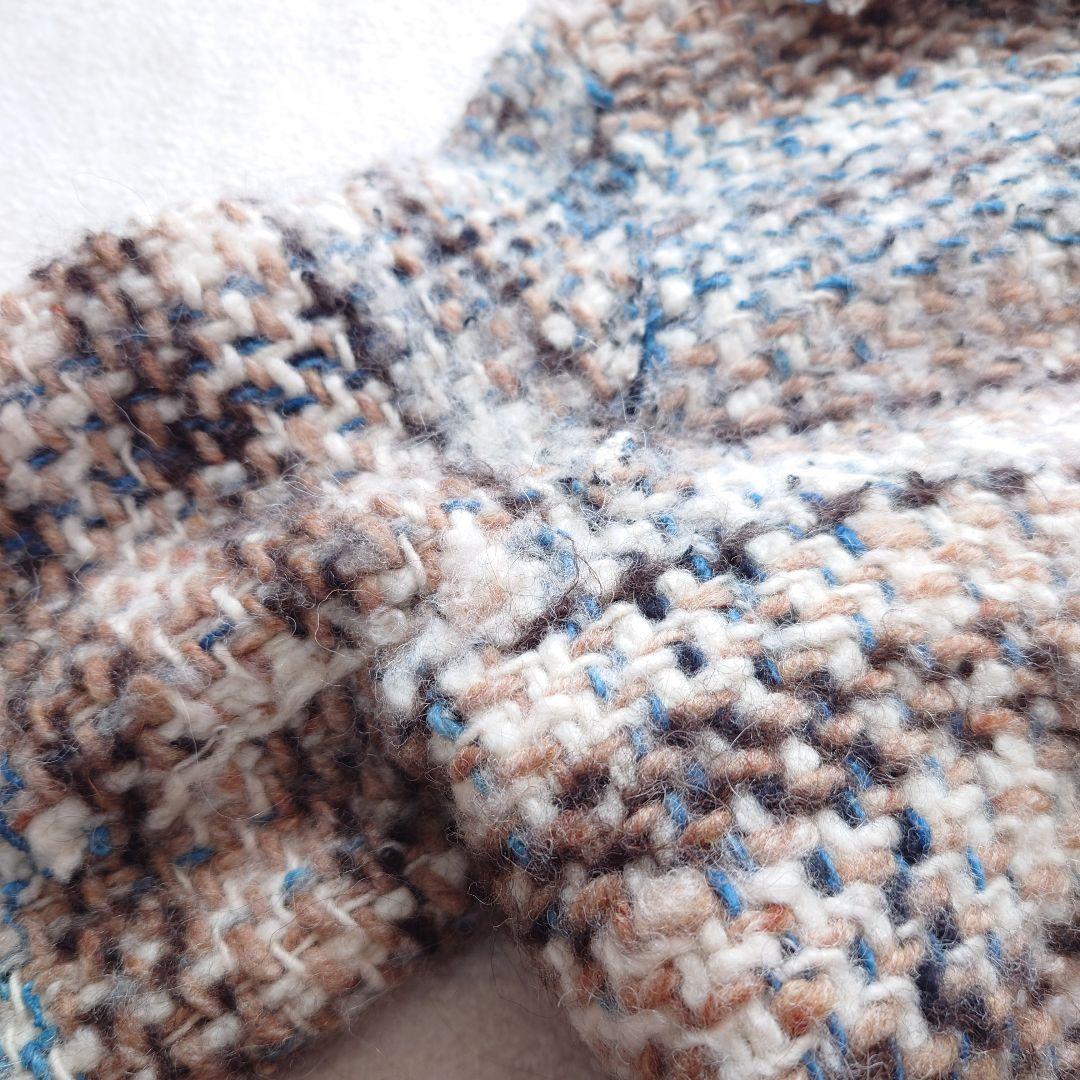 〇45R　ブランケット藍ツイードコート　45rpm　ハンドメイド