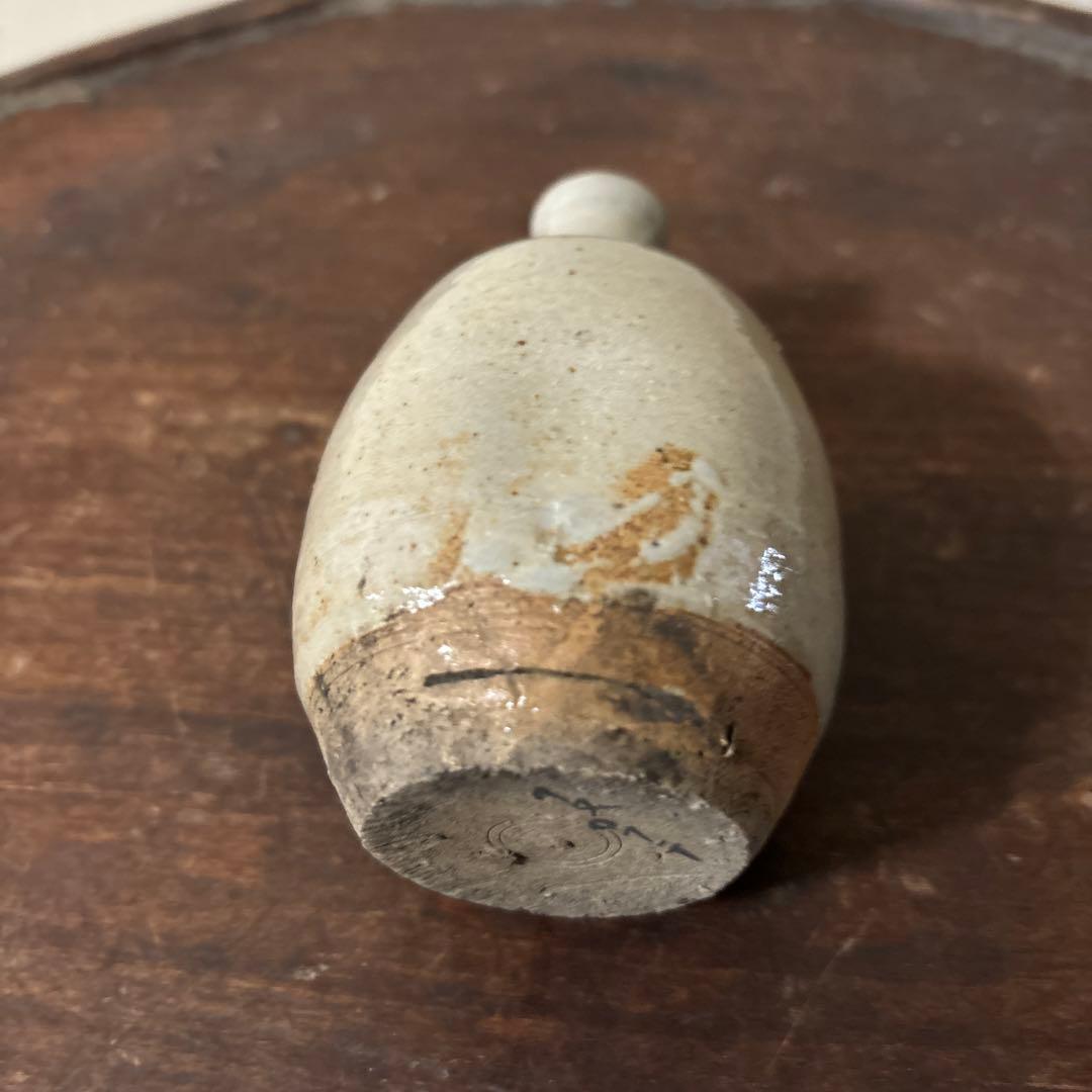 古い美濃　瀬戸小徳利　江戸　明治　花入　酒器　アンティーク　古道具　花器　李朝