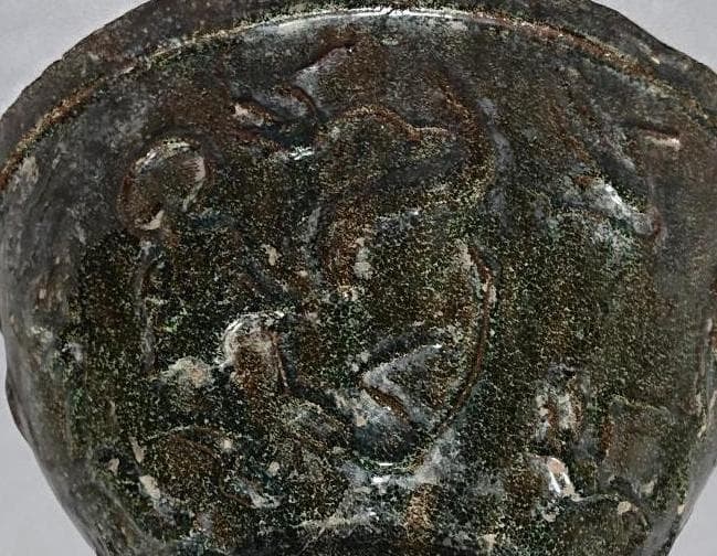 コレクター収集品　東漢時代　緑釉　盆栽　鉢