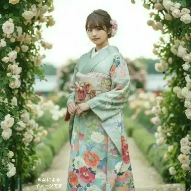 ☆応援価格☆377.本格派　振袖7点セット　正絹　フルセット　成人式　落款