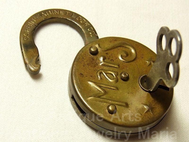 《p1051》“Mars”（火星）1900年初頭 P&F Corbin社 南京錠