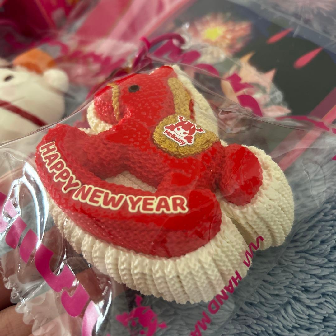 melljoy 新年チーム　鏡餅熊　ハッピー馬年　未使用　メロジョイ　スクイーズ