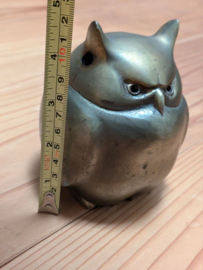 銅製 ふくろう香炉　米田美昭作