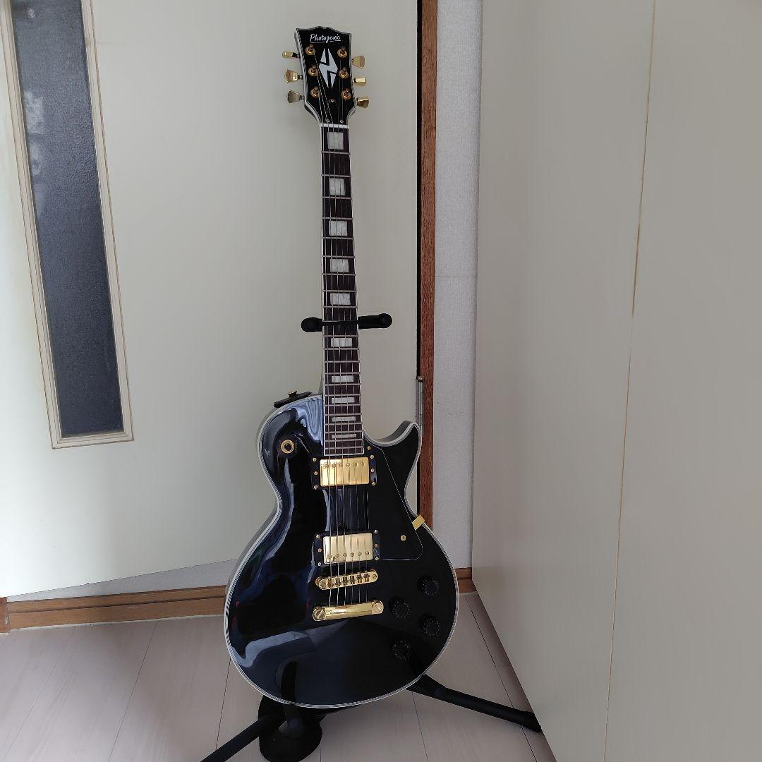 エレキギター ブラック レスポールタイプ