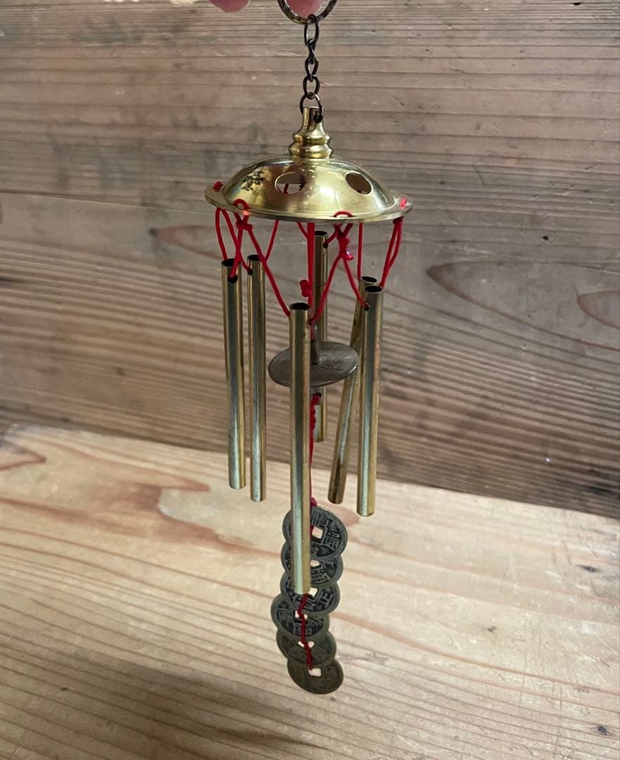 テ*ト様 六柱六帝古銭風鈴【m1505 風水　皇帝　順治　康熈　雍正　乾隆　嘉慶