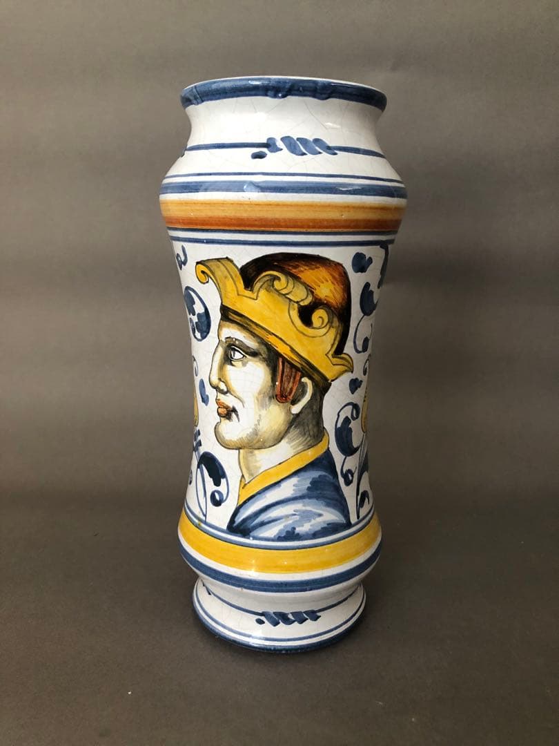 フランス陶器　花瓶ノルマンディ・ルーアンにて購入