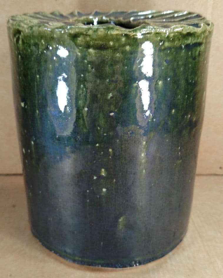 【本物保証】熊倉順吉 織部釉灰皿 共箱 栞 無傷 オブジェ焼 走泥社 前衛陶芸